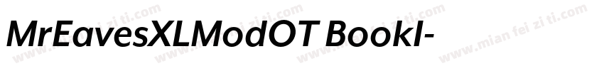 MrEavesXLModOT BookI字体转换